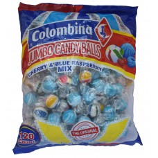 Jumbo Cherry & Blue Raspberry Candy Balls